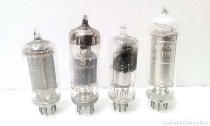 Radios de v&aacute;lvulas: LOTE 4 VALVULAS PARA RADIOS TELEVISORES... - Foto 1