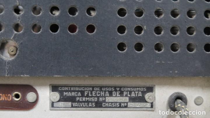 Radios de v&aacute;lvulas: ANTIGUA RADIO FLECHA DE PLATA - Foto 7