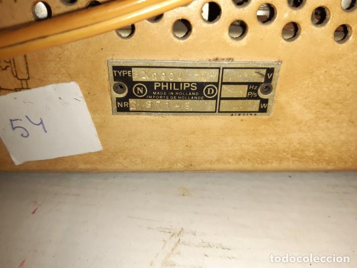 Radios de v&aacute;lvulas: Radio antugua Philips peineta blanco - Foto 4