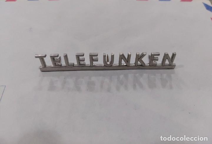 Radios de v&aacute;lvulas: Emblema para radios Telefunken - Foto 1
