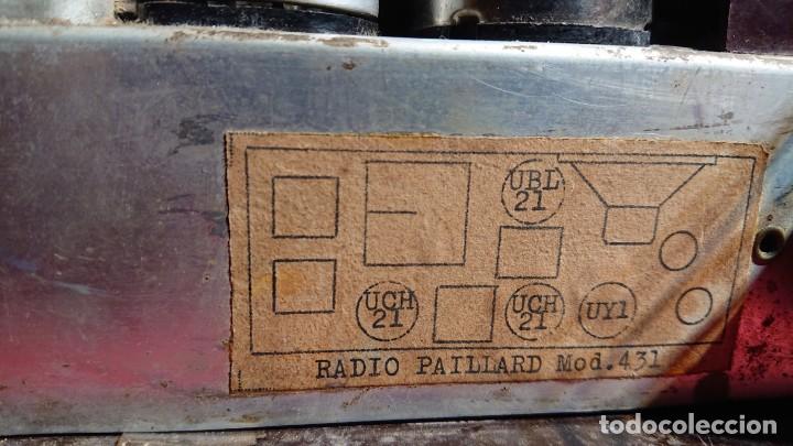 Radios de válvulas: PRECIOSA RADIO SUIZA DE VALVULAS PAILLARD MODELO 431 - CARCASA Y BOTONERA BAQUELITA - AÑO 1942/43 - Foto 9 - 237939960