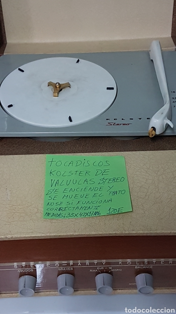 Radios de v&aacute;lvulas: Tocadiscos KOLSTER de v&aacute;lvulas estereo - Foto 17