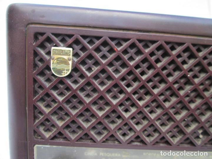 Radios de v&aacute;lvulas: Radio de v&aacute;lvulas. baquelita. Marca Philips - Foto 8