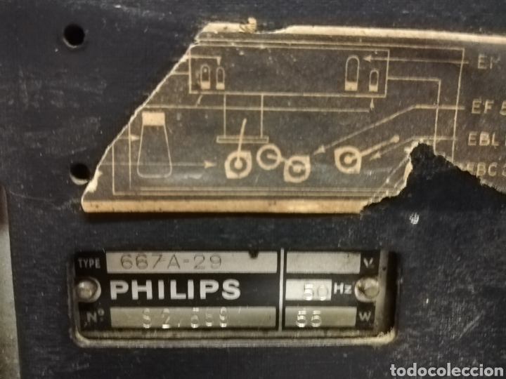 Radios de v&aacute;lvulas: RADIO PHILIPS 667A-29.FRANCIA.1937 - Foto 14