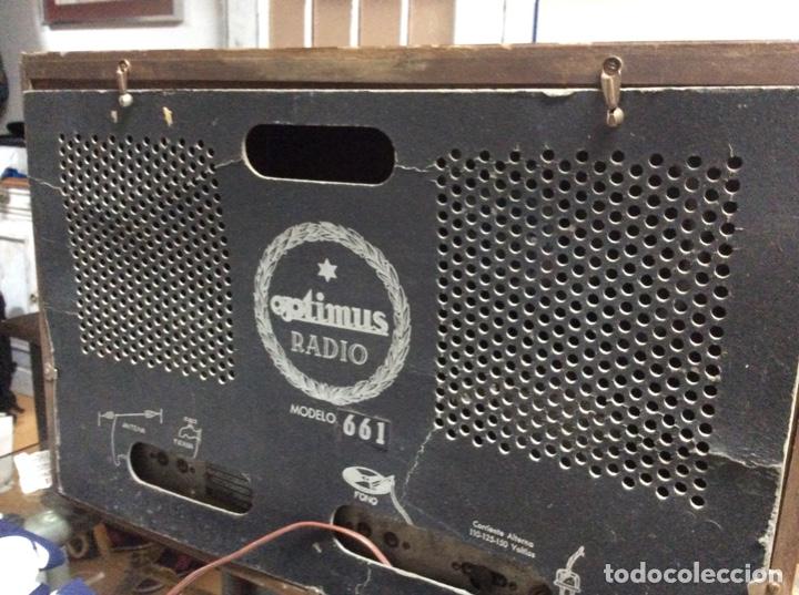 Radios de v&aacute;lvulas: Radio espa&ntilde;ola Optimus modelo 661 - Foto 2