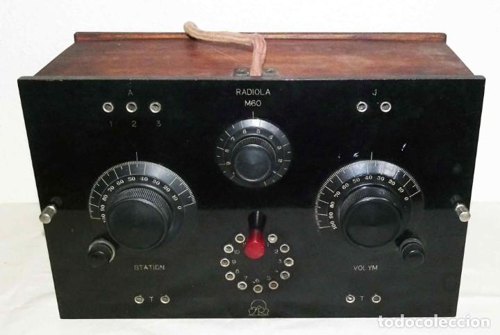 Radios de válvulas: Radio RADIOLA M 60, del año 1927 - Foto 3 - 302213653