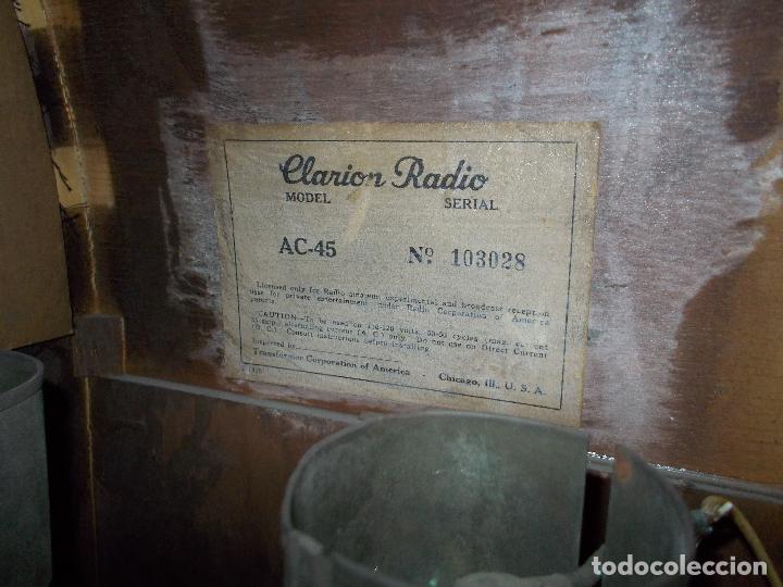 Radios de v&aacute;lvulas: radio capilla Clarion - Foto 10