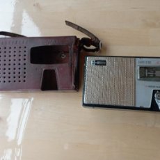 Radios de válvulas: TRANSISTOR SANYO - TR DE LUXE - ALL W AVE - CON FUNDA PIEL