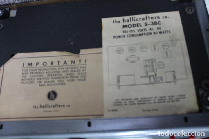 Radios de v&aacute;lvulas: Radio HallicraftersS-38 C - Foto 19