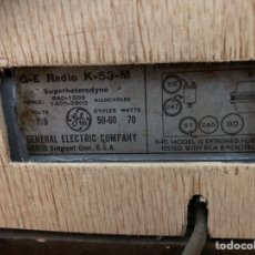 Rádios de válvulas: RADIO GENERAL ELECTRIC. MODELO K-53-M. Lote 359035870