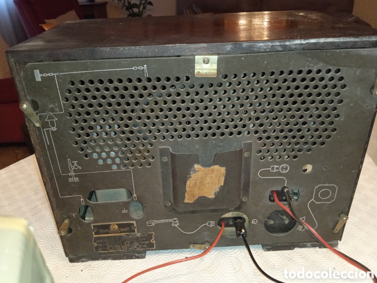 Radios de v&aacute;lvulas: FUNCIONA.!! PHILIPS MOD. - 5251A , A&Ntilde;OS 1935. PHILIPS SUPER OCTODE.!!! - Foto 6