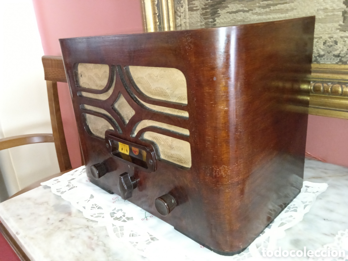 Radios de v&aacute;lvulas: FUNCIONA.!! PHILIPS MOD. - 5251A , A&Ntilde;OS 1935. PHILIPS SUPER OCTODE.!!! - Foto 2