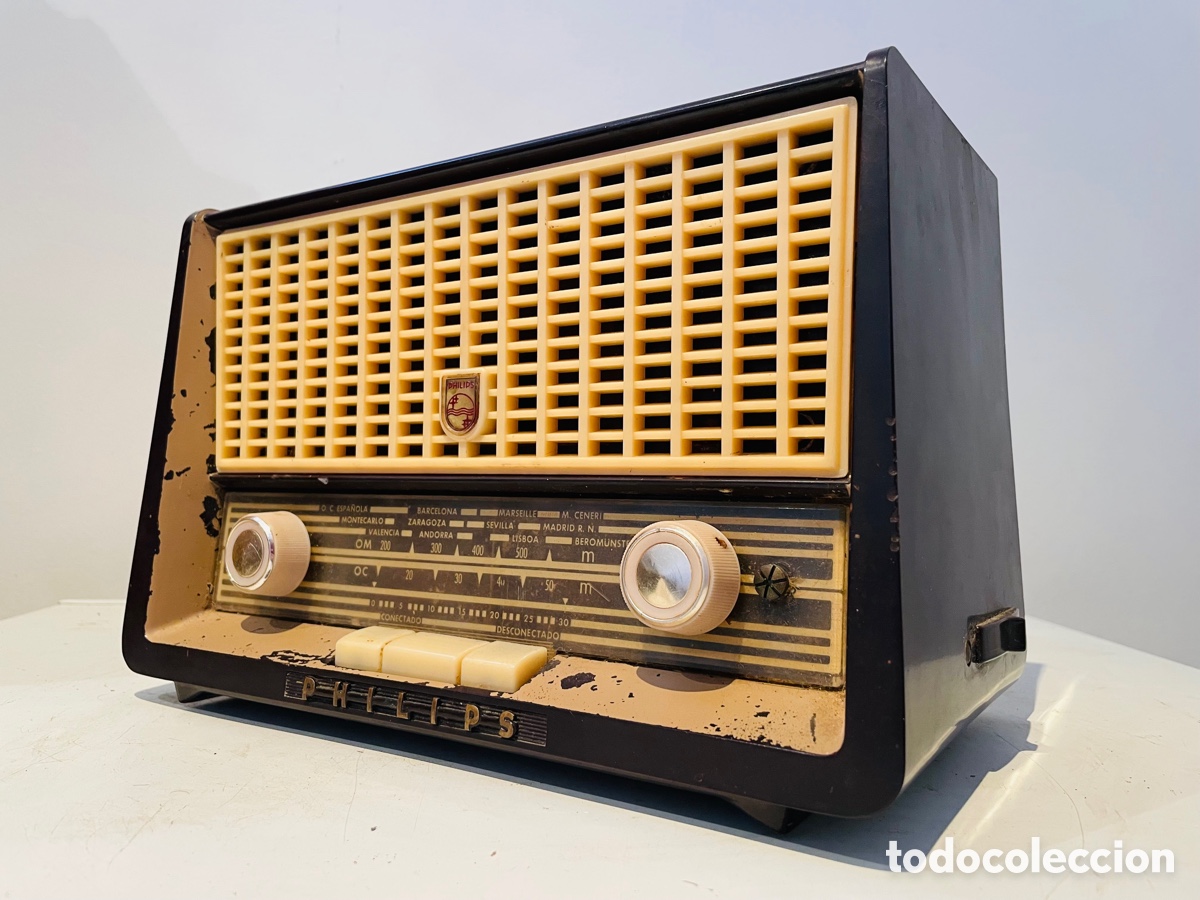 Radios de v&aacute;lvulas: Philips Radio V&aacute;lvulas Vintage - Foto 3