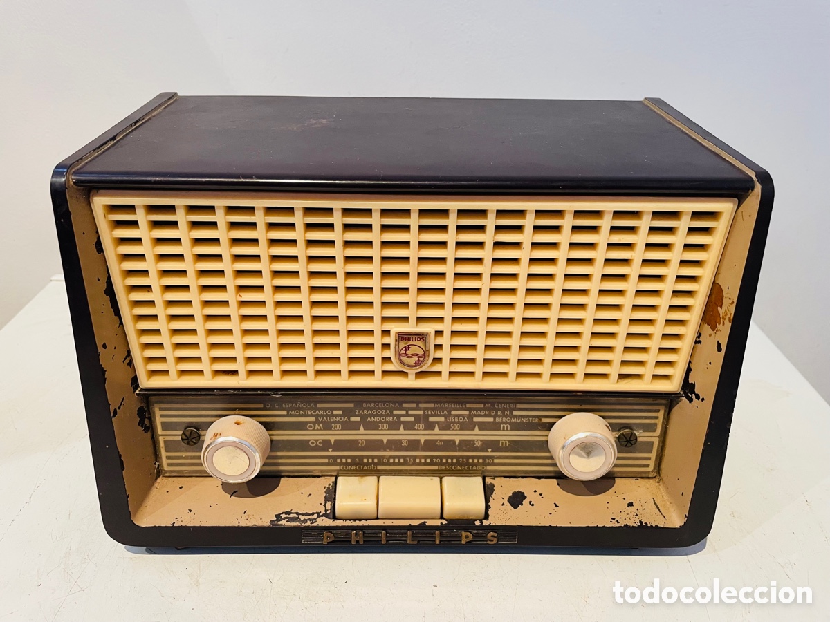 Radios de v&aacute;lvulas: Philips Radio V&aacute;lvulas Vintage - Foto 5