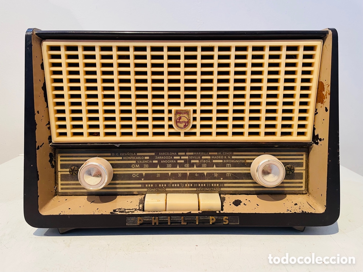 Radios de v&aacute;lvulas: Philips Radio V&aacute;lvulas Vintage - Foto 6