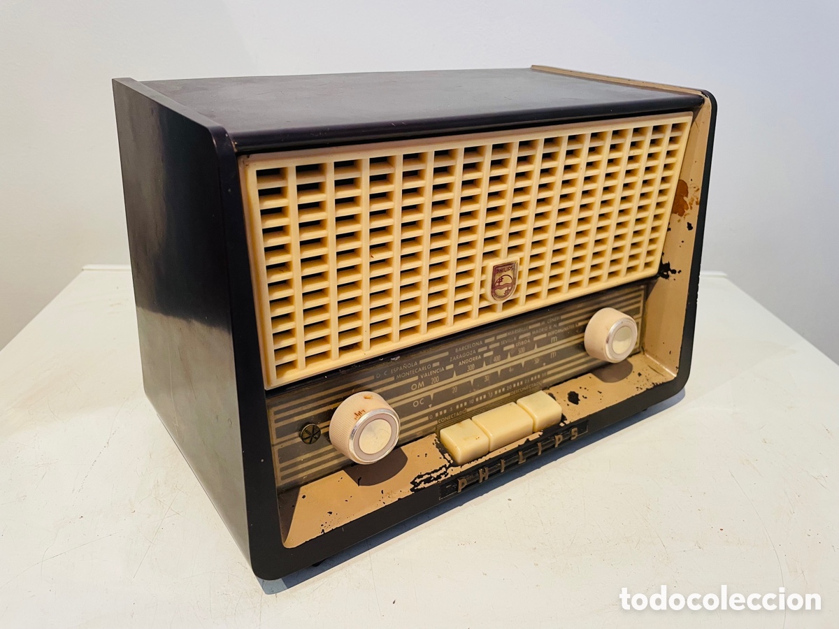 Radios de v&aacute;lvulas: Philips Radio V&aacute;lvulas Vintage - Foto 7