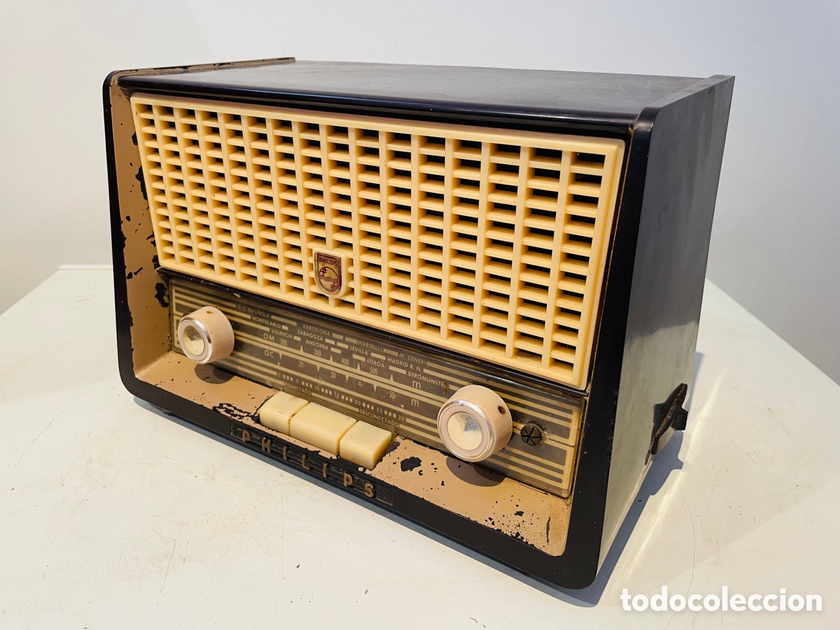 Radios de v&aacute;lvulas: Philips Radio V&aacute;lvulas Vintage - Foto 8