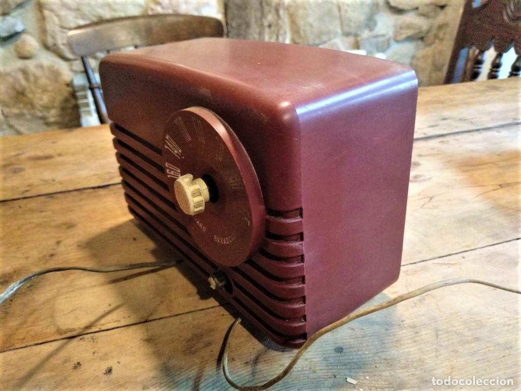 Radios de v&aacute;lvulas: Radio Standard Broadcast de baquelite (Bakerlite) - Foto 3