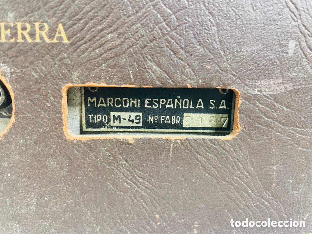 Radios de v&aacute;lvulas: Marconi M-49 - Foto 11