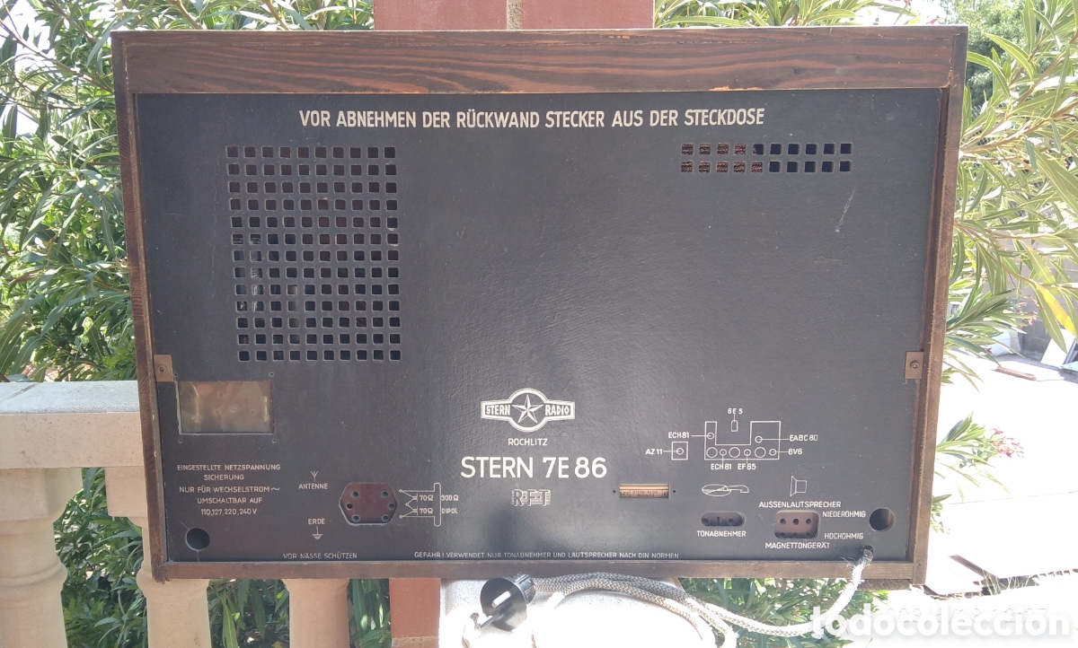 Radios de v&aacute;lvulas: Radio vintage Stern 7E86. - Foto 2