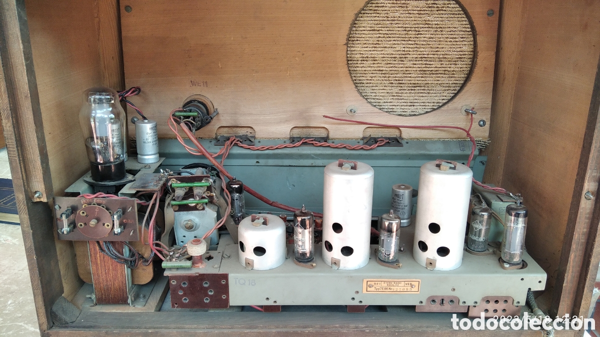 Radios de v&aacute;lvulas: Radio vintage Stern 7E86. - Foto 4