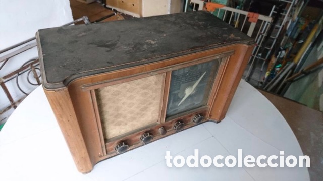 Radios de v&aacute;lvulas: Radio antigua de v&aacute;lvulas marca INTER - Foto 3