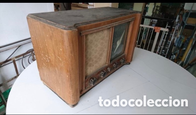 Radios de v&aacute;lvulas: Radio antigua de v&aacute;lvulas marca INTER - Foto 4