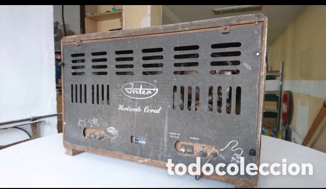 Radios de v&aacute;lvulas: Radio antigua de v&aacute;lvulas marca INTER - Foto 6