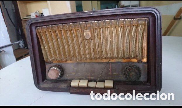 Radios de v&aacute;lvulas: Radio antigua Philips - Foto 4