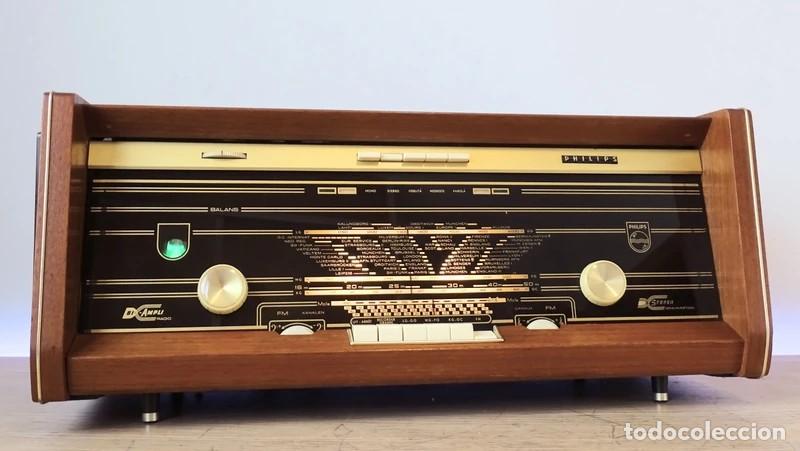 Meuble Radio Philips BI AMPLI Vintage – Occasion, Fonctionnel – AM/FM, Rare