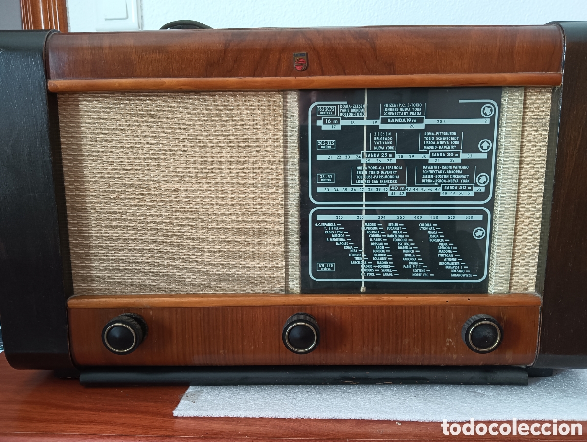 radio philips bf 381 a. año 1947. baquelita. fu - Compra venta en  todocoleccion