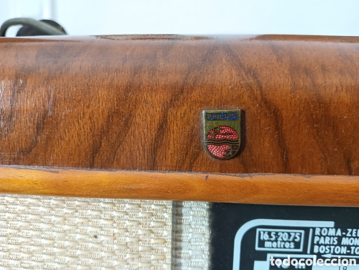 Radios de v&aacute;lvulas: Antigua radio Philips BE 472 A - Foto 2