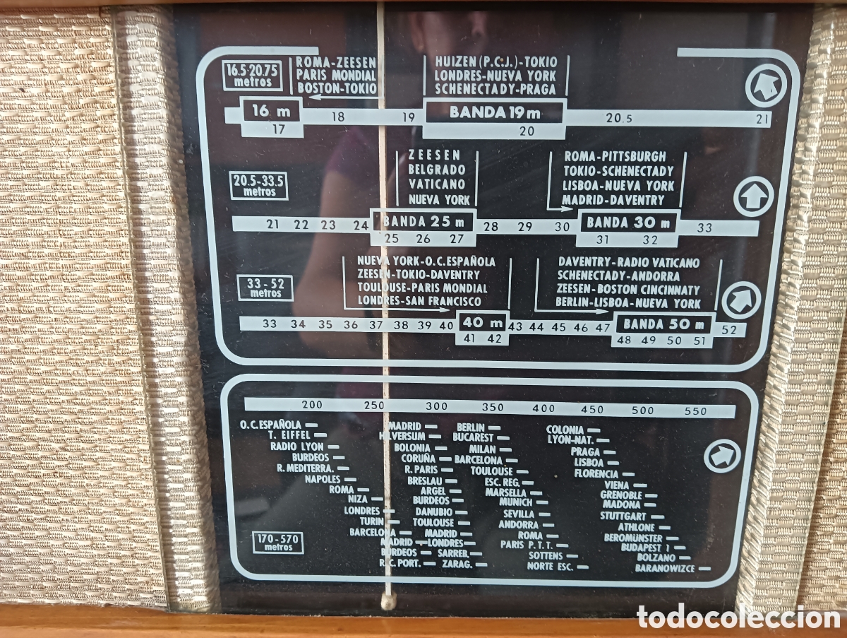 Radios de v&aacute;lvulas: Antigua radio Philips BE 472 A - Foto 3