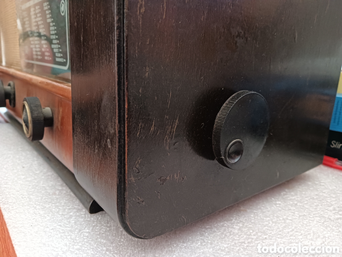 Radios de v&aacute;lvulas: Antigua radio Philips BE 472 A - Foto 4