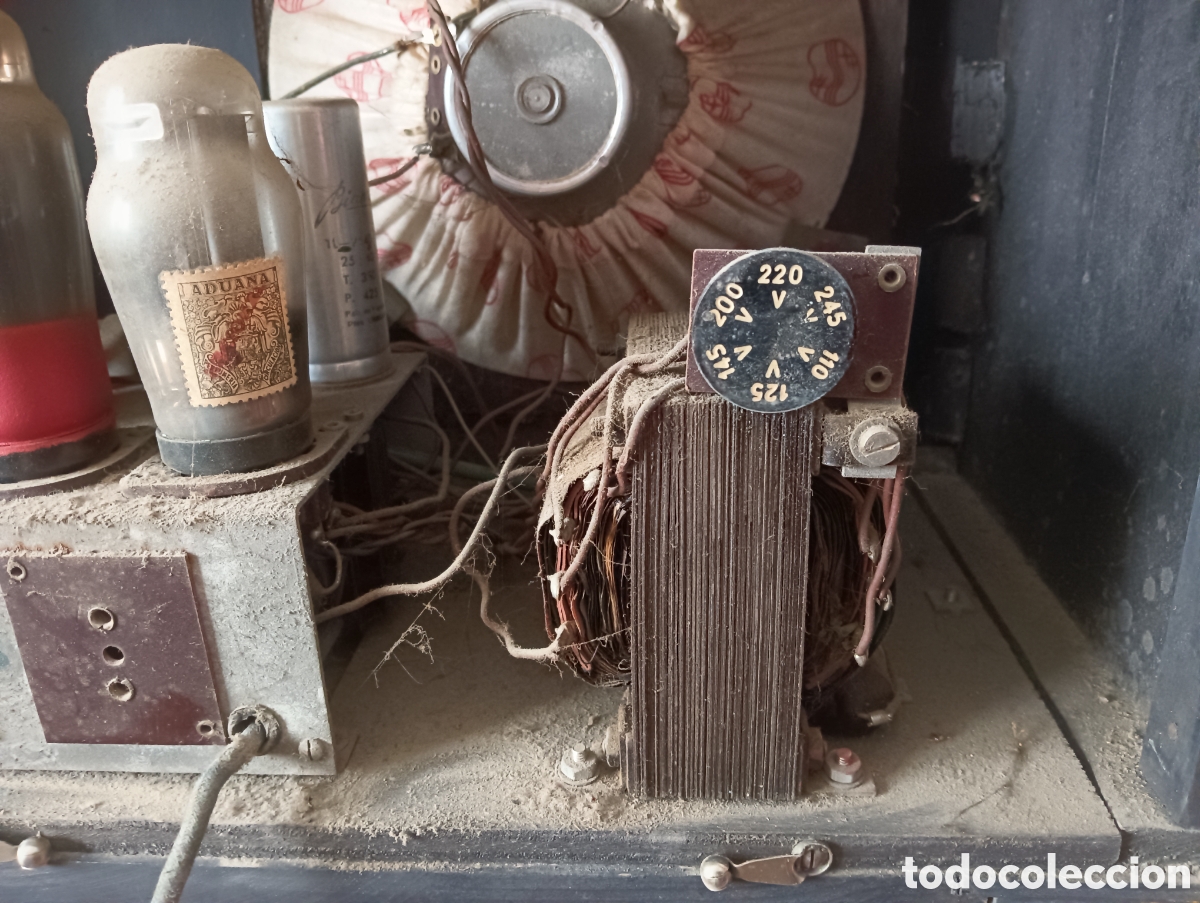 Radios de v&aacute;lvulas: Antigua radio Philips BE 472 A - Foto 14