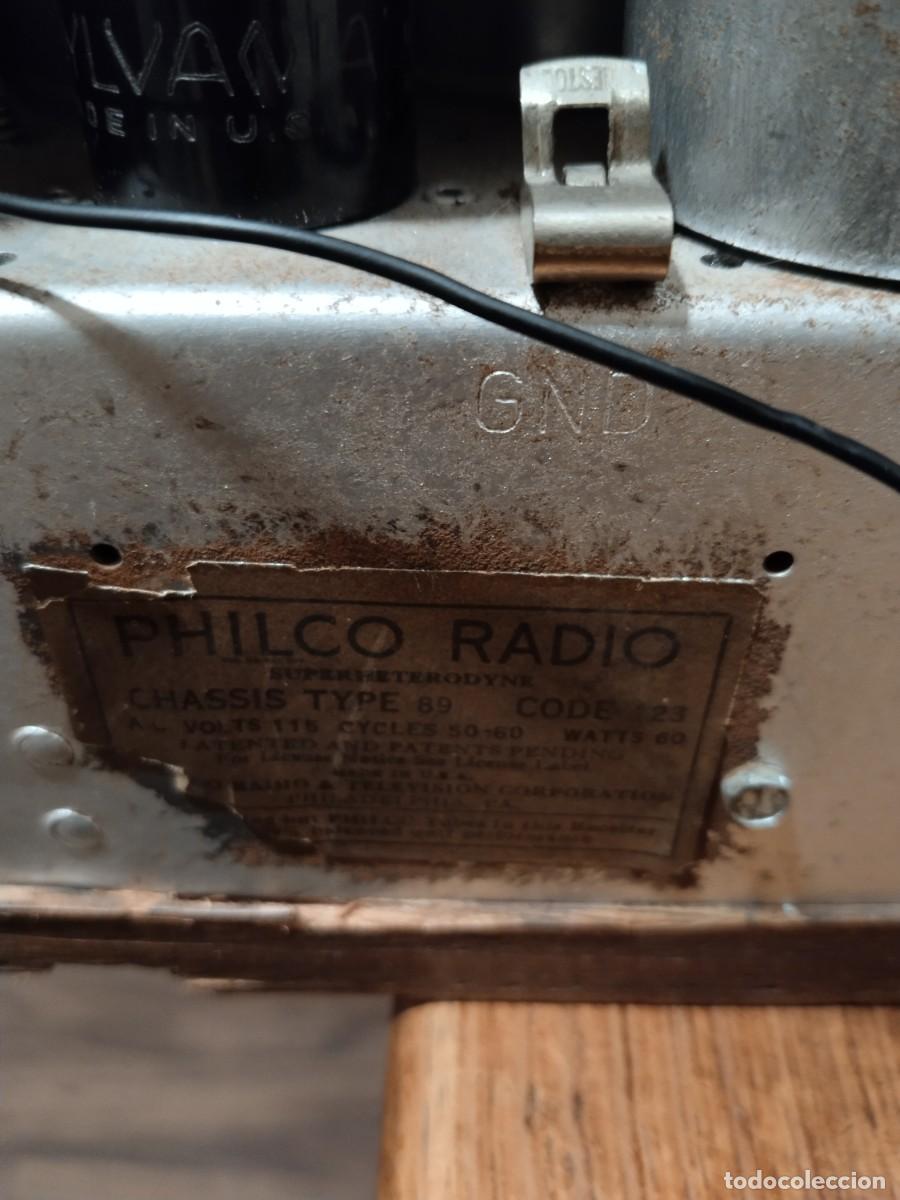 Radios de v&aacute;lvulas: Radio de Capilla Philco made in USA - Foto 8