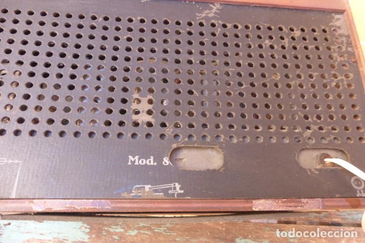 Radios de v&aacute;lvulas: Antigua radio de valvulas mod. 8 - Foto 4