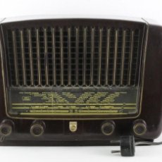 Radios de válvulas: RADIO PHILIPS BE-321-A DE BAQUELITA. MEDIADOS DEL SIGLO XX