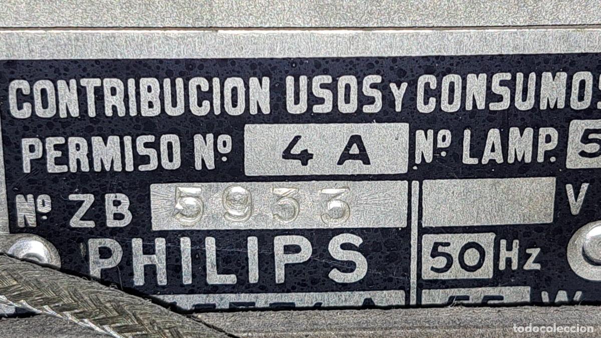 Radios de v&aacute;lvulas: RADIO-TOCADISCOS PHILIPS A&Ntilde;OS 50 - Foto 4
