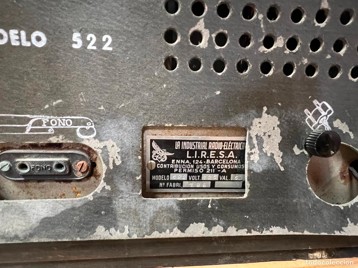 Radios de v&aacute;lvulas: RADIO VALVULAS LIRE MODELO 522 - Foto 12