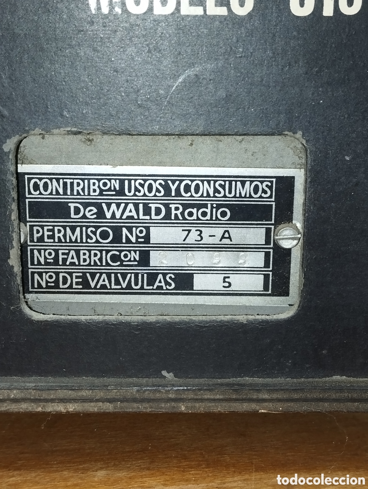 Radios de v&aacute;lvulas: Radio De Wald Mdi 310 - Foto 7