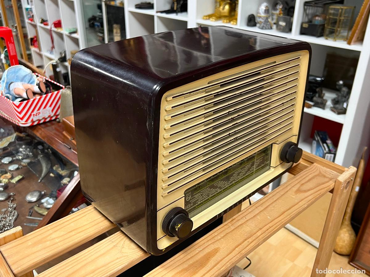 Radios de v&aacute;lvulas: Antigua radio de v&aacute;lvulas PHILLIPS - Foto 2