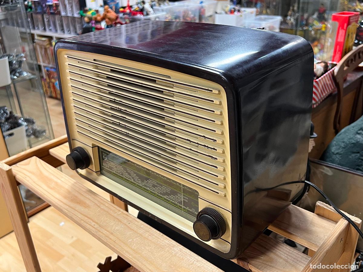 Radios de v&aacute;lvulas: Antigua radio de v&aacute;lvulas PHILLIPS - Foto 5