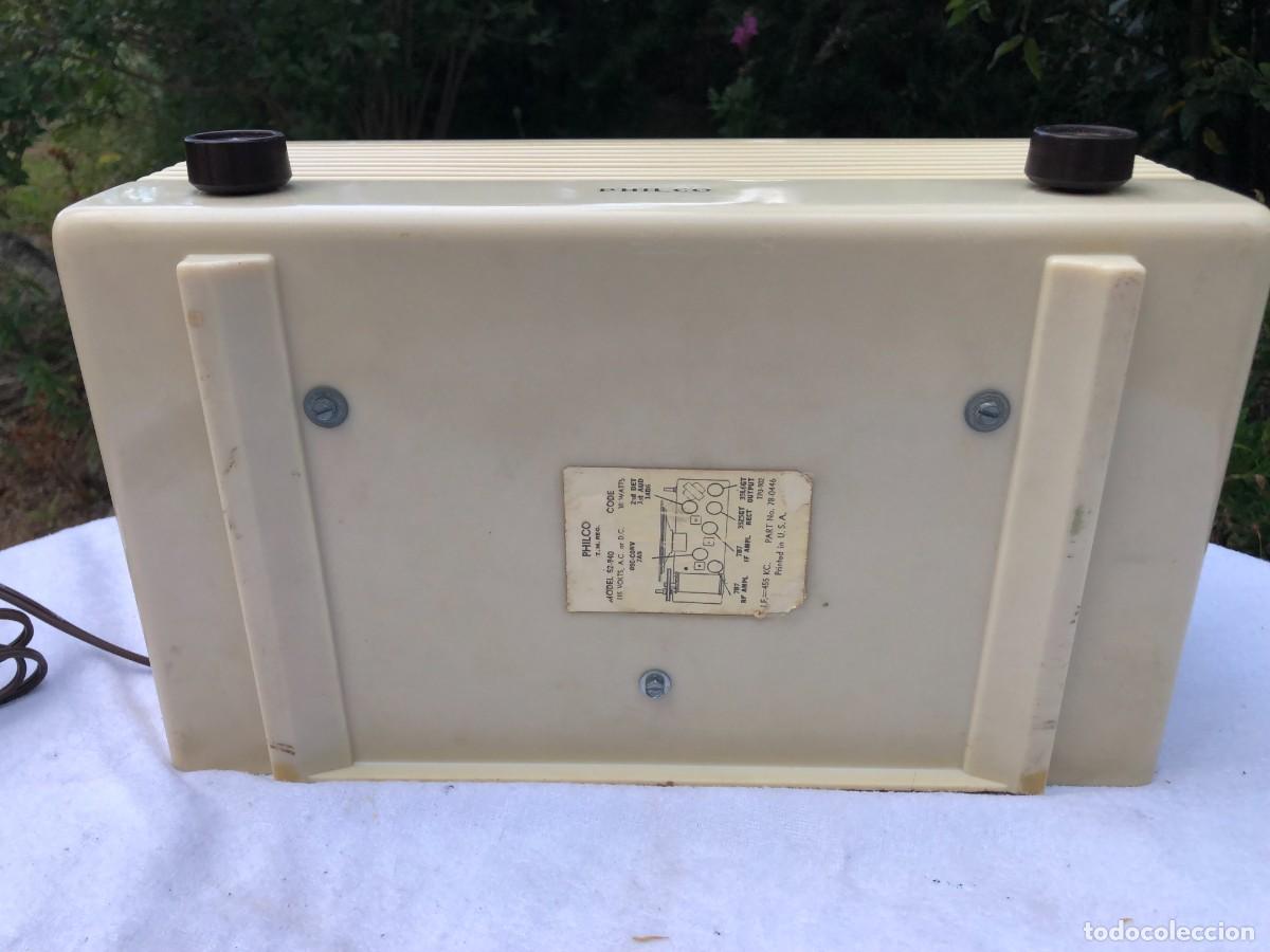 Radios de v&aacute;lvulas: RADIO ANTIGUA PHILCO 52-940 / FUNCIONANDO - Foto 7