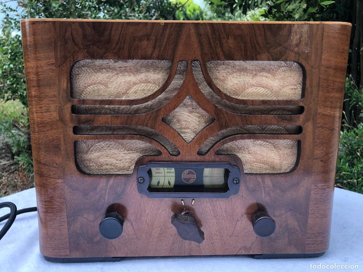 Radios de v&aacute;lvulas: RADIO ANTIGUA PHILIPS 521A / FUNCIONANDO - Foto 1