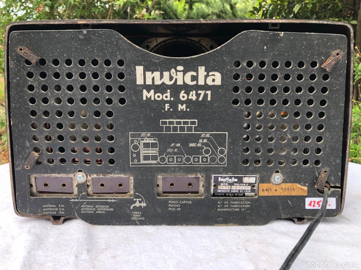 Radios de v&aacute;lvulas: RADIO ANTIGUA INVICTA 6471 / FUNCIONANDO - Foto 7