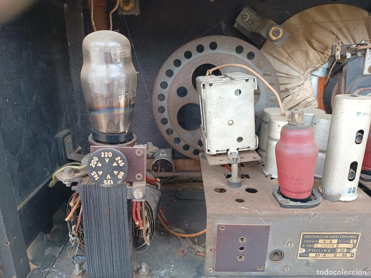 Radios de v&aacute;lvulas: Radio de v&aacute;lvulas Phillips 85-A, para restaurar - Foto 4