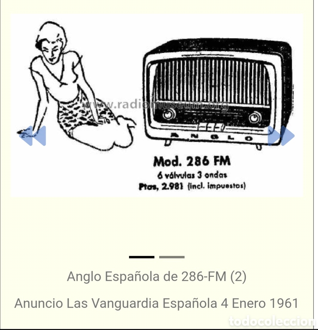 Radios de v&aacute;lvulas: Radio anglo modelo 286 - Foto 7