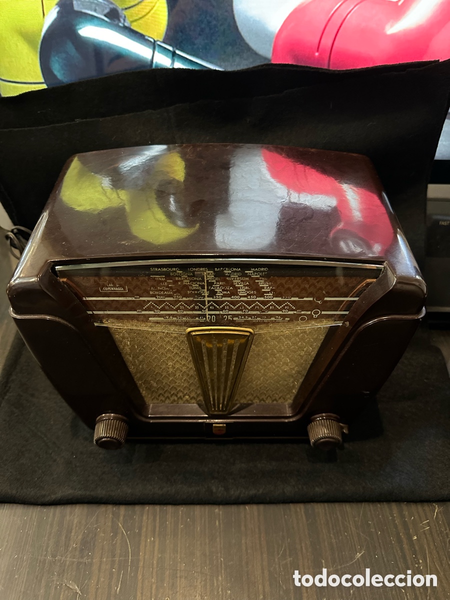 Radios de v&aacute;lvulas: RADIO PHILIPS MODELO BE-312-U DEL A&Ntilde;O 1950 - Foto 2