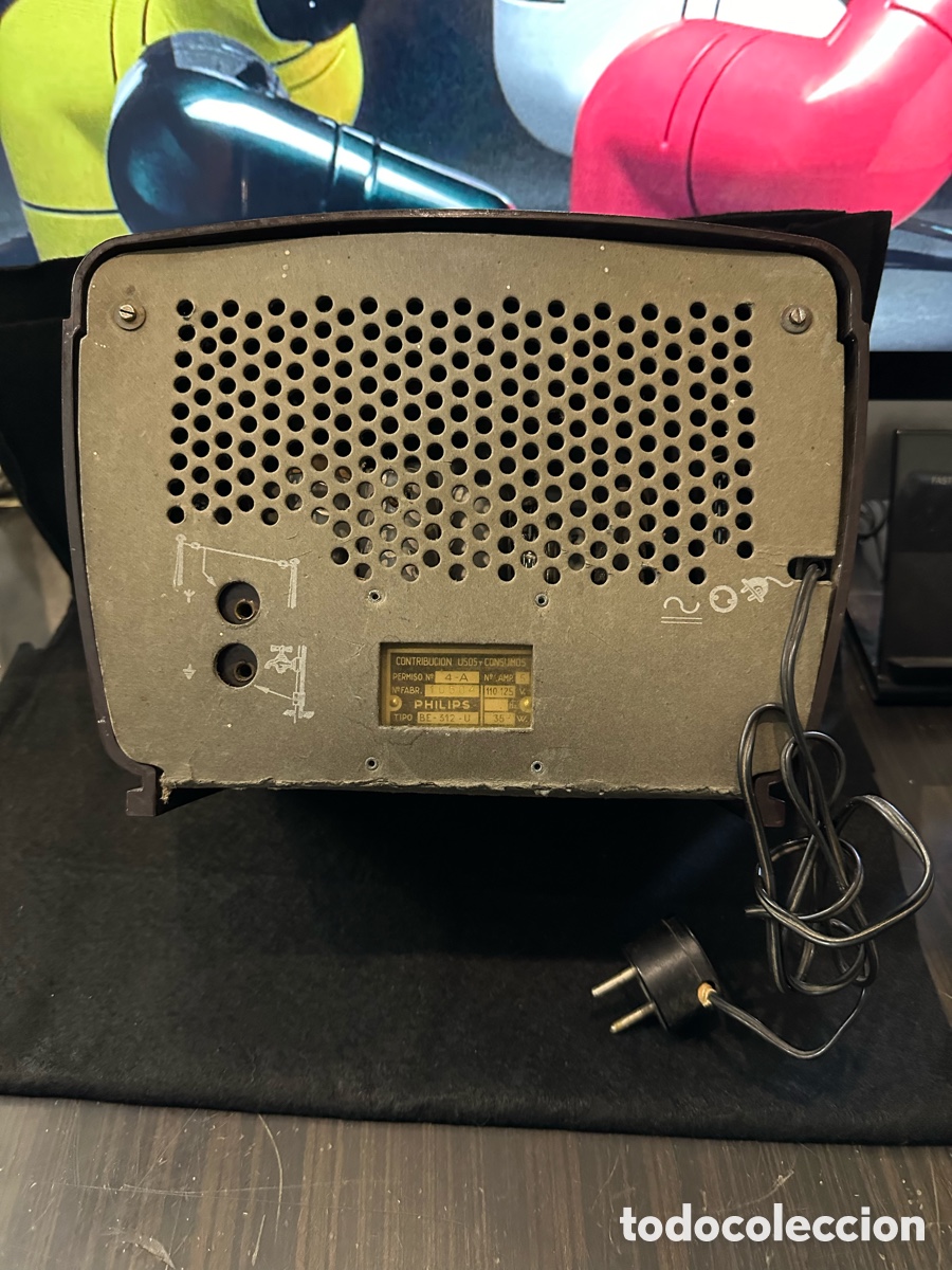 Radios de v&aacute;lvulas: RADIO PHILIPS MODELO BE-312-U DEL A&Ntilde;O 1950 - Foto 6